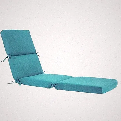 74 inch Outdoor Chaise Lounge Cushion, 74x22.5x3 inch Water Resistant Teal
