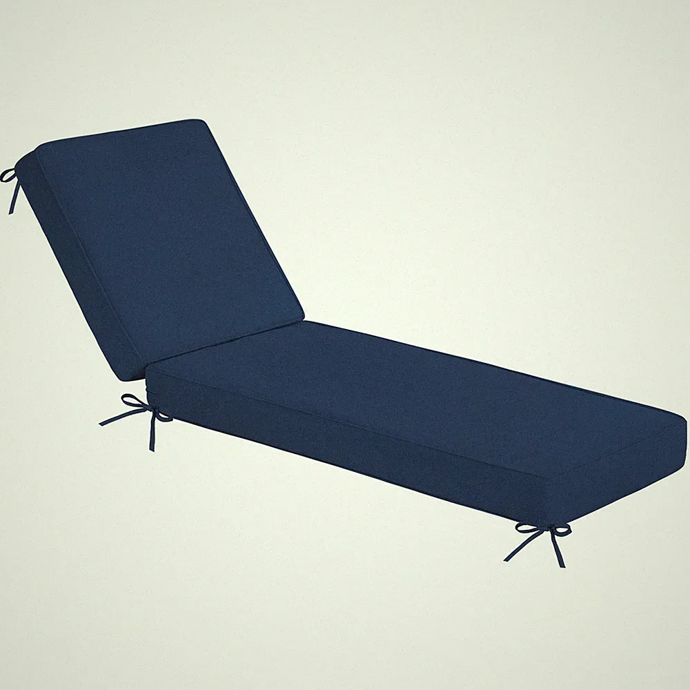 Chaise Lounge Cushion Water Resistant 80x26x4 Inch Dark Blue Sundale Outdoor