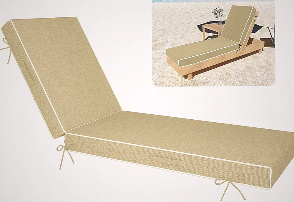 Chaise Lounge Cushions Outdoor Furniture 72 X 21 Inch Olefin Patio Lounge Chair