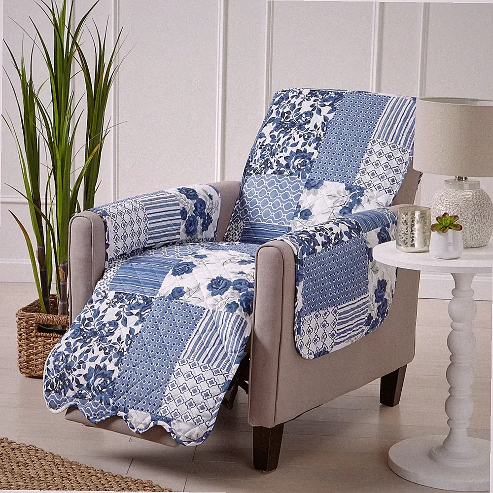 Great Bay Home Reversible Patchwork Recliner Cover