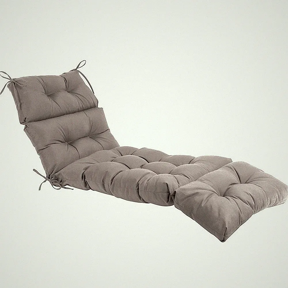 Indoor/Outdoor Chaise Lounge Cushion,Spring/Summer Seasonal All Weather Repla...