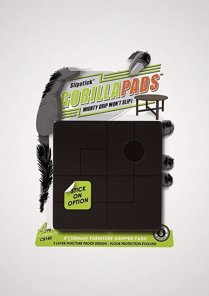 Non Slip Furniture Pads Gorilla Grip Floor Protectors Heavy Duty Cuttable