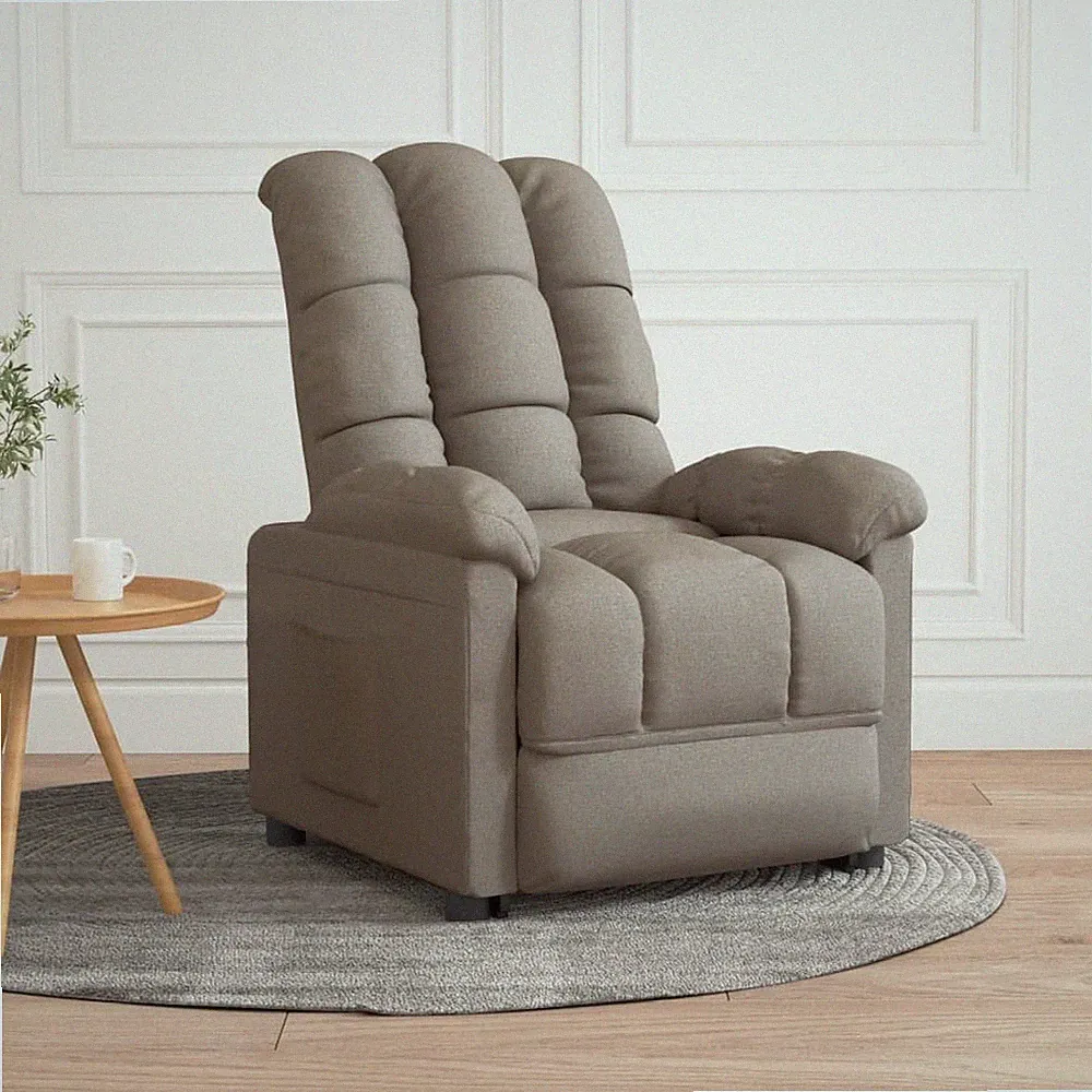Recliner Taupe Fabric