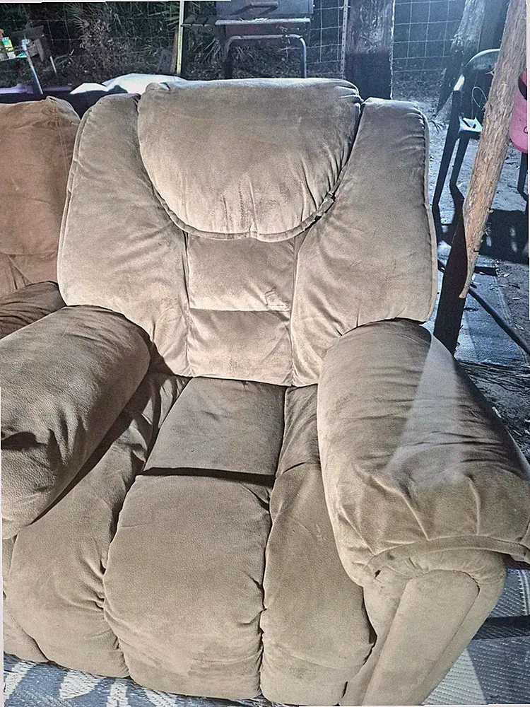 Two rocking chair recliners
